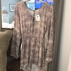 Long sleeve flowy romper